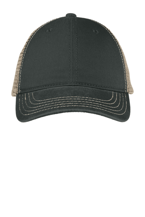 black and khaki cap